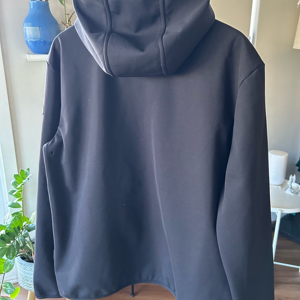 Napapijri Mens Black Soft Shell Hooded Jacket - Picture 4 of 10